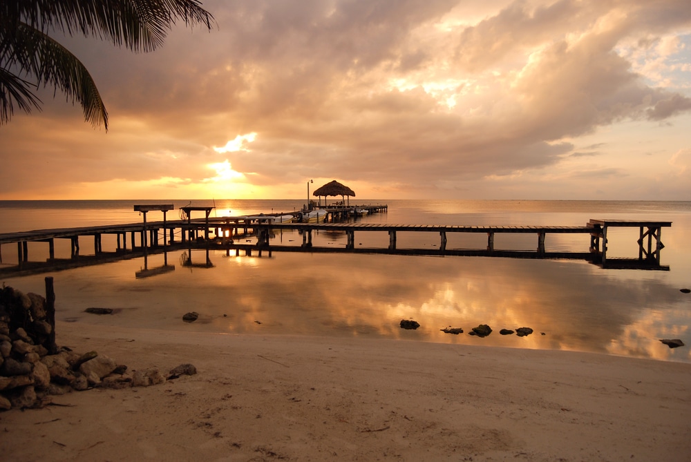Sunset in Caye Caulker